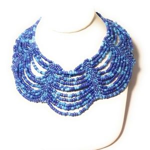 Boho Beaded Bib Necklace